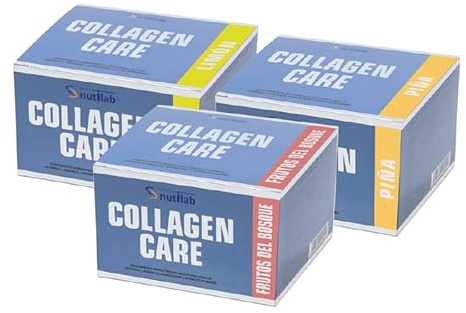 COLLAGEN CARE frutos del bosque – permet d’apporter facilement des actifs ciblés au quotidien, poudre en sachets pour une préparation simple, étui de 46 sachets-dose et est conçu pour offrir un grand