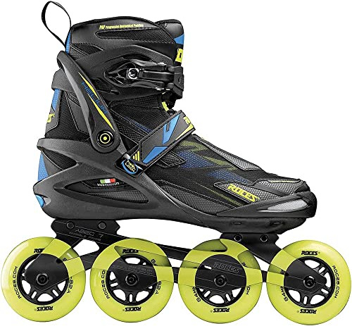 Roces, Helium II TIF Unisex Vuxen Svart, Lime, 43