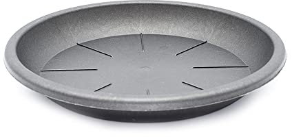 CABLEPELADO - Plato Maceta 14 cm - Plato para macetas con MAX de 11,8cm de Base - PP Alta Resistencia - Negro