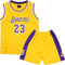 Basketball Trikot Set für Kinder - 2 Stücke, Ärmellos, Mit Shorts, Mode-Design, Gelb, Für 8-10 Jahre