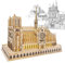 Fisca 3D Puzzle Modell Bausatz Notre Dame De Paris Kirche Modell Bausätze mit Led Licht, Model Craft Architecture Building Puzzle Set, DIY-Hobby-Geschenk für Erwachsene (Notre Dame de Paris)