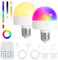 Lampadina ricaricabile con timer e telecomando, lampadine a batteria dimmerabili E27/E26 LED di ricarica rimovibile, lampade non cablate con 3 temperature di colore + 12 RGB, 2 Pezzis