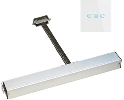 Ouvre-porte coulissant automatique, Ouvre-fenêtre électrique avec interrupteur, 220V, 3 fils, 400mm, entraînement par chaîne automatique, système de moteur d'ouverture de volet Kit système de sécurit