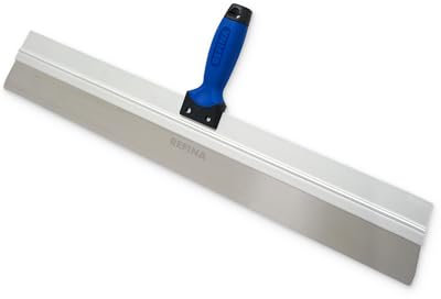 REFINA Skimming Spatula for Plasters, Renders, & Compounds -32 (800mm) Plastering Spatula w/ 0.5mm Stainless Steel Skimming Blade & Ergonomic ‘T’ Handle - Levelling & Plastering Tools