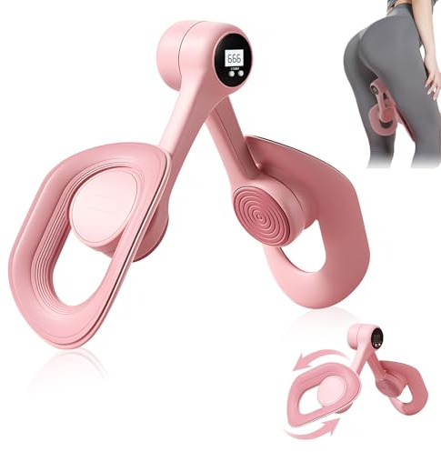 Kegel Pelvic Floor Exercise Devices for Women, Thigh Master with Counter, 360° Rotation Pelvic Floor Muscle Thigh Trainer, Inner Thigh Exercise Workout Equipment for Home, Leg Strengthener Exerciser