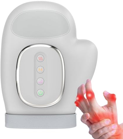 Rejuvenador De Mano Térmica - Dispositivo Terapia Con Palma Calentada, Spa Cálido | Herramienta Relajación Dígitos, Unidad Masaje Agarre Infundido Calor, Compresión, Temporizador Automático,