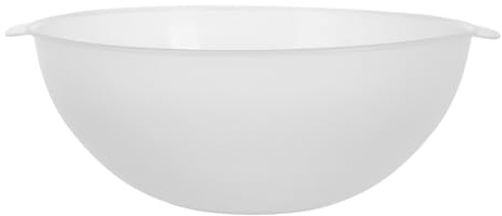 JEWEDECO Bassine Transparente 21 CM Poignée, Cuve Rigide pour Soins Esthétiques et Lavage des Mains, Adaptée aux Instituts et Usage Domestique