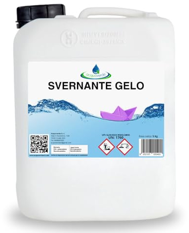 acquaverde | Svernante Gelo Liquido per Piscina- 5 kg, non Schiumogeno, Concentrato, Trattamento Invernale per il Mantenimento dell'Acqua: Antibatterico, Antialghe e con Speciale Funzione Antigelo