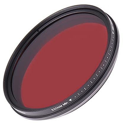 67MM 6 in 1 Infrared IR Pass X-Ray Lens Filter, Adjustable 530nm to 750nm Screw-in Filter for Canon Nikon Sony Panasonic Fuji Kodak DSLR Camera (67mm)