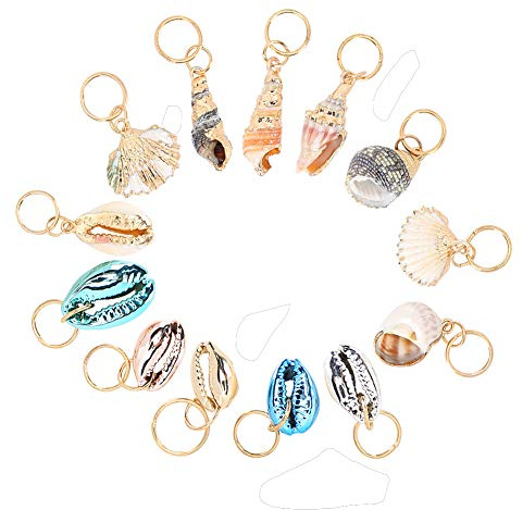 Treccia Per Capelli, Anello Per Capelli a Conchiglia, Copricapo con Ciondolo a Treccia Per Capelli, Fermagli Per Capelli a Conchiglia, Accessori Per La Decorazione dei Capelli Fai da Te