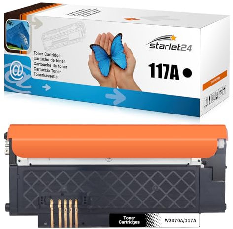 Starlet24 1x 117A Toner Schwarz Kompatibel für HP 117A Toner Set Schwarz als Ersatz für Color Laser MFP 178nwg 179fwg 179fnw 150nw 150a 178nw, W2070A