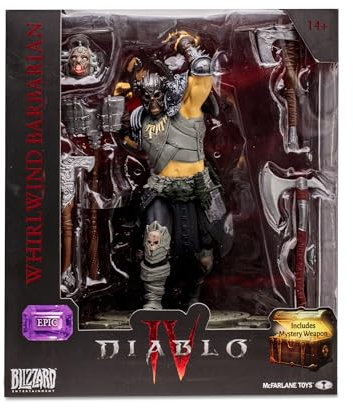 Bizak McFarlane Diablo IV Collection, Epische Barbaro-Skulptur, 15 cm, Videospielfigur mit Zubehör und Einer geheimen Spielzeugwaffe, für Sammler-Fans, 14 Jahre, (64386734)