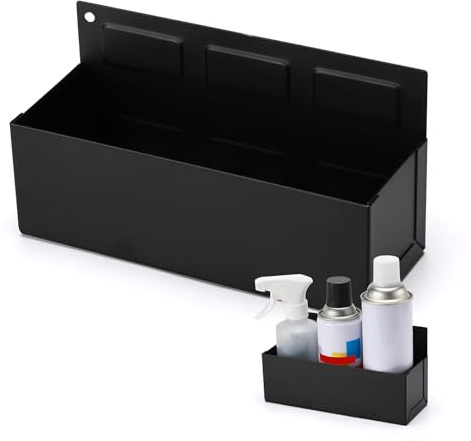 Mayouko Magnetic Aerosol Spray Can Holder, 8.3 x 3 x 4.4, Magnet Toolbox Bottle Holder, Toolbox Storage Shelf for Chest, Garage, Workspace