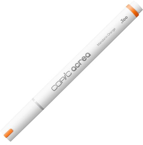 COPIC acrea 009 Mandarin Orange Paint Marker with Water and Pigment-Based Ink, Line Width 0.8-1.2 mm