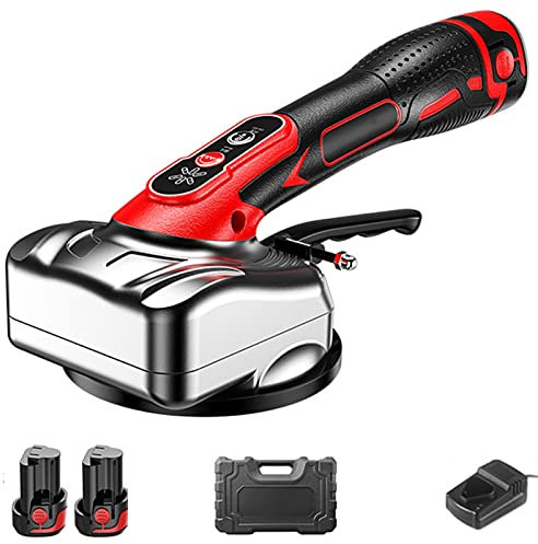 Piastrellista Macchina Martello per mattoni-Piastrella Strumento vibrante Livellatrice elettrica automatica Sollevatore a vuoto leggero portatile Forte aspirazione per l'installazione di piastrelle,