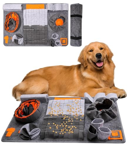 Cexovo Futtermatte,Schnüffelteppich für Hunde Riechen Trainieren Intelligenzspielzeug Futtermatte Trainingsmatte Waschbar Spielteppich Gegen Langeweile Und Anregung Langsamfütterungsunterlage