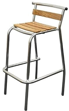 BE Furniture Ash Aluminium Stacking Bar Stools, Ash Stacking Kitchen Stool, Aluminium Stool