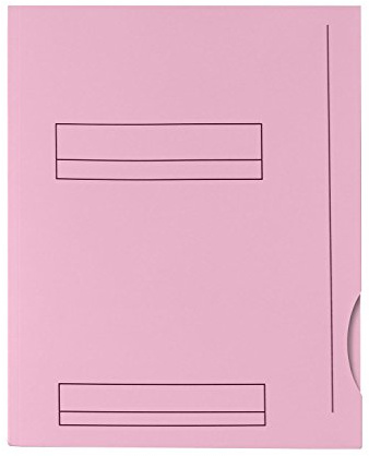 50 Sous-Dossier Oxford HV 2 Rabats A4 Kraft Rose Pastel