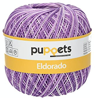 Puppets Eldorado Stärke 10 4578010-00046 multicolor Häkelgarn, 100 % Baumwolle