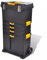 Werkzeugkoffer Tragbare Werkzeugkoffer Trolley Werkzeugaufbewahrung mit 2 Rollen und einem Griff 46 x 28 x 82 cm Polypropylen