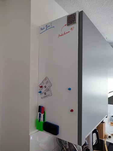 Whiteboard-Folie | Preis-Leistung Top 40 Größen | Schreibfolie Selbstklebefolie | beschreibbar abwischbar magnetisch | Magnettafel | WhiteBoard Rahmenlos für Hoch und Querformat (60 cm x 40 cm)