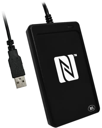 ACS ACR1252U-M1 USB Näherer NFC III Kartenleser NFC Tag Contactless Card Reader Writer, Schwarz (USB)