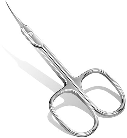 Lermende Nagelhautschere, Premium Superschlanke Gebogene Klinge, Mehrzweck Edelstahl Hautschneider Beauty Grooming Kit für Augenbraue, Augenlider.