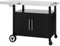 Royal Gourmet Grillwagen mit Klappbarem Seitentisch, Grilltisch mit Handtuchgriff, Unterschrank, Kücheninsel mit Edelstahl Tischplatte, Servierwagen mit Rollen