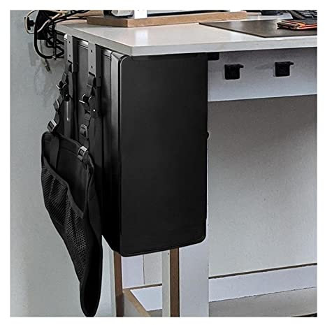 Soporte para PC Soporte for torre de CPU for caja de PC, soporte for CPU debajo del escritorio, soporte ajustable for CPU, soporte for host de PC en torre de escritorio colgante, negro Adecuado para l