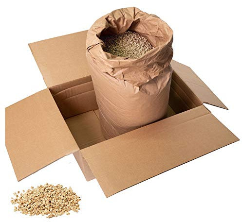 Jumbogras Kleintier-Einstreu Pellets aus Miscanthus/Elefantengras für Hasen Kaninchen Maus Vogel Meerschweinchen - Kleintierstreu/Hamsterstreu statt Stroh- u. Hobelspäne für Käfig & Stall (7 kg)