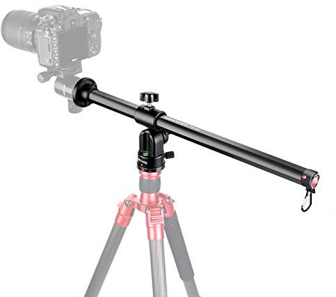 NEEWER - Brazo de Flecha para trípode, 50 cm, Columna Central Horizontal giratoria de 360 °, aleación de Aluminio, para fotografía aérea, Disparo Macro, bajo ángulo, Carga hasta 10 kg