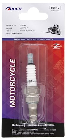 TORCH B8RH-9 Screw Terminal Spark Plug Replace for NGK CR8EH-9/5666, for HON DA 98059-58916,for Denso U24FER9, OEM