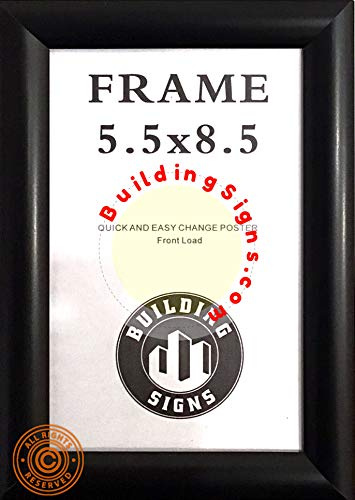 Black Poster Frame 5.5x8.5 Inches, snap frame 5.5x8.5, Outdoor Poster Display Unit (Aluminium)