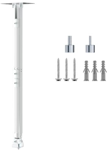 suptek Verlängerte Mini-Projektor-Deckenhalterung, 125 cm, verstellbare Wandhalterung mit Gewindeadaptern für Projektor-DVR-Kamera (PR05LMINIW)