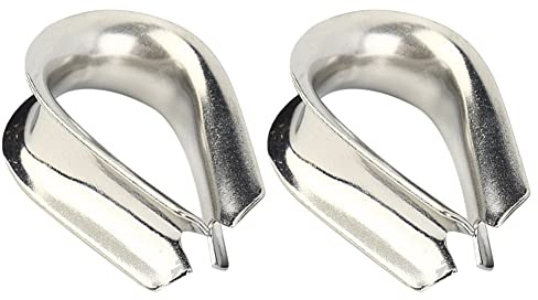 FEEIMOL M18 Kauschen Edelstahl Drahtseilkauschen Kabelkausche Seilkausche Stahlseilkausche Rigging Werkzeuge für Drahtseil Seil Windenseil