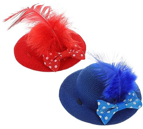 Yardwe 2stücke Mini-hüte Für Hühner Verstellbare Elastische Kinnriemen Niedliche Tierhüte Für Kleine Haustiere Wie Hamster Und Hühner Für Festliche Anlässe