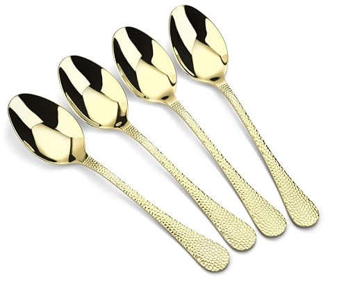 Arthur Price CAVA0011 4 Serving Spoons, Stainless Steel, Gold
