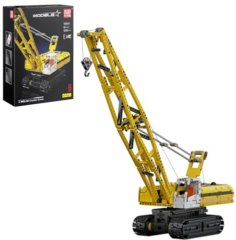 Mould King 15069 Technik Ferngesteuert Kran Klemmbausteine Raupenkran LKW Bausteine mit Hebehaken Baufahrzeug Geschenke Für Jugendliche Ab 8+(1292 Teile)
