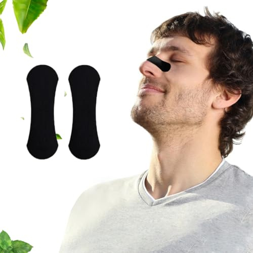 2XK-NOV Nasal Strips Cerotti Nasali - Dilatatore Naso per Non Russare, Respira Bene per Dormire, Dilatatore Nasale per Sport, Pelli Sensibili, Persone con Rinite e Russamento (Nero 30 pezzi)