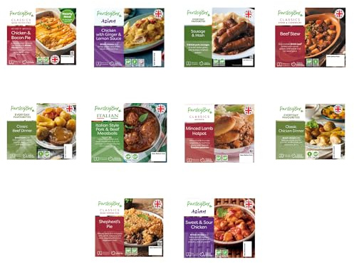 High Protein 10 Ready Meals Microwavable Long-Life Ready Meal Deal Selection