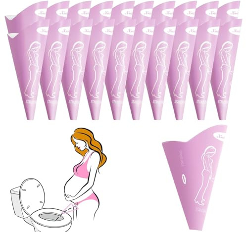 CFEWV 20 Unità Di Urinella Portatile Per Donne, Urinella Per Donne, Liberpee Per Donne, Impermeabile, Portatile, Adatta Per Viaggi, Attività All'Aperto E Altre Occasioni
