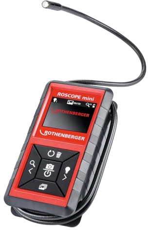 ROTHENBERGER ROSCOPE mini Set Hohlrauminspektionskamera, 4 Lithium Akku, 320 x 240 LCD Display Auflösung | 1000002268 | Moderne Technik, Kamera für Inspektionen