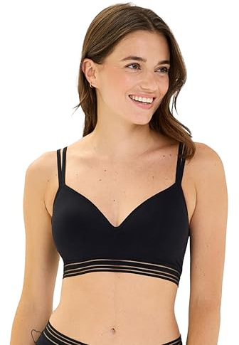 Billet Doux Zen Light Soutien Gorge Brassière Coques sans Armature, Noir 38/40 Femme