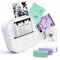 LabelCreate T02 Mini Sticker Pocket Printer Portable Wireless Bluetooth Printer Thermal Inkness Sticker Maker Machine is Suitable for DIY Creation, Diaries, Memos, Anatomical Diagrams,Photos