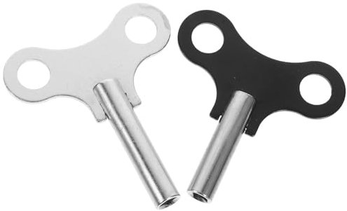 HOMSFOU 2st Uhrwerkwerkzeuge Bequeme Uhrtasten Robuste Uhrenbeweger Uhrschlüssel Für Wanduhr Aufziehen Von Schlüsseln Uhrenschlüssel Uhrenbeweger Reparieren Aufziehschlüssel Für Uhr Stahl