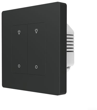 Modern and Sleek For Zigbee Light Dimmer Switch for Contemporary Home Lighting, 13Gang (grey 2 Gang)