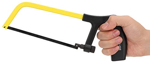 Jeffergarden Petit Cadre de Scie à Métaux, Cadre de Scie à Métaux, à pour Couper l'Acier, Outil d'entretien en Acier Inoxydable pour la Décoration, l'artisanat et les Activités de Plein Air