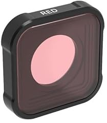Kit de filtres UV, CPL, ND 8, 16, 32 et 64 pour GoPro Hero 9, 10 11 ; Protection d'objectif pour Star Micro 15X Eyefish(Diving Red)