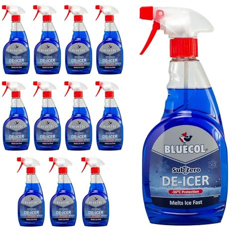 Bluecol BLD500 Sub Zero De-Icer Trigger Fast Ice Melt 500ml x 12