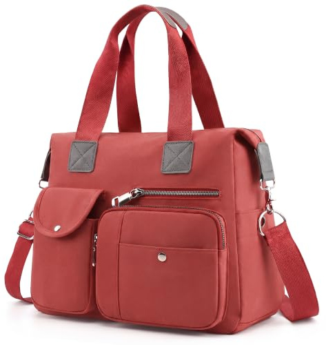 FORRICA Bolsos Mujer Bolsa Bandolera Grande Bolsas de Hombro Damas Bolso Shopper Impermeable Paño de Oxford Bolsos de Mano para Mujer Multibolsillos